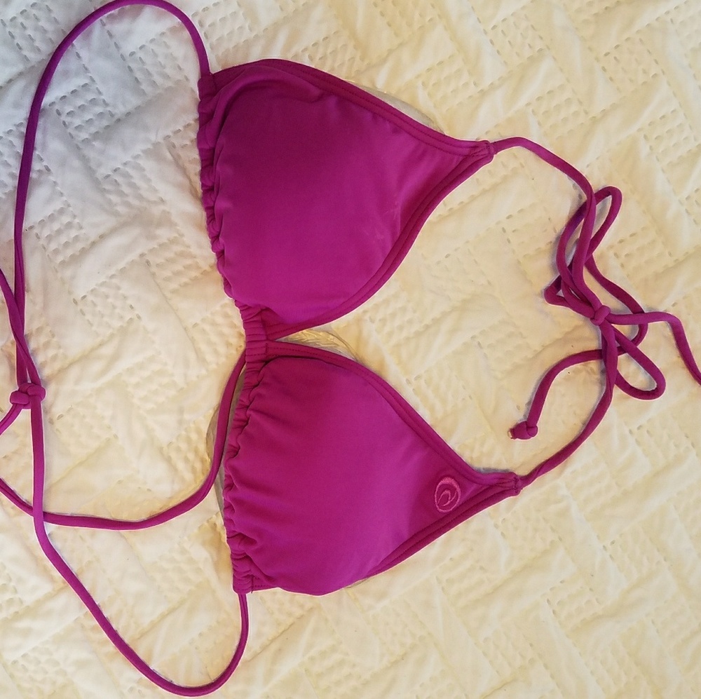 Oneill purple string bikini top